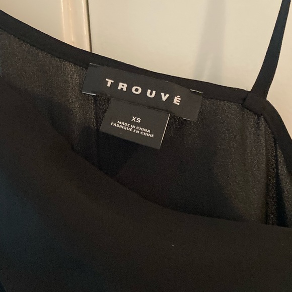 TROUVE Y2K SLEEVELESS BLACK BLOUSE SIZE XS - Picture 7 of 9